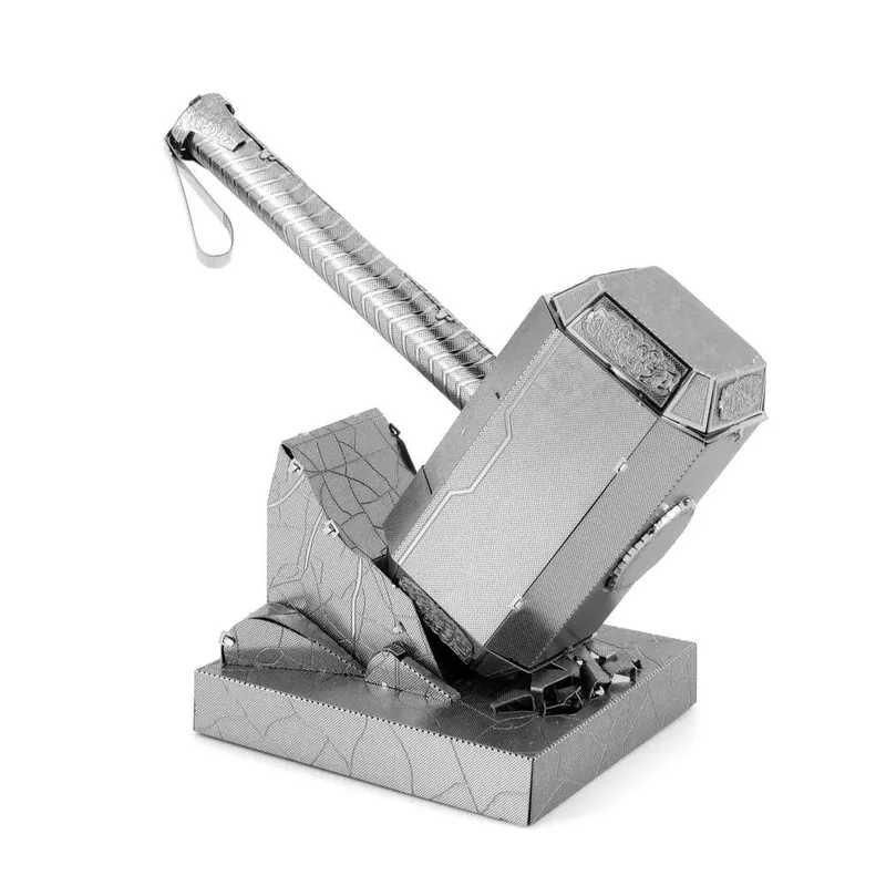 Metal Earth Marvel Avengers - Thor kalapácsa Mjolnir - lézervágott acél makettező szett Azonnali szállítás