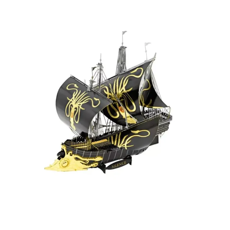 Metal Earth ICONX Trónok harca Euron Greyjoy hajója (Silence) - nagyméretű lézervágott acél makettező szett Alacsony ár