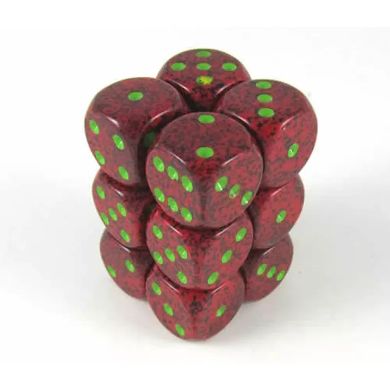 d6 kockablokk (12 kocka), foltos, strawberry Kiárusítás