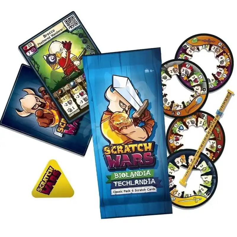 Scratch Wars - Booster classic pack 6 db-os kártyacsomag Szuper ajánlat