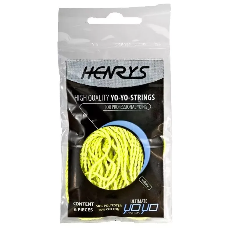 Henry‘s 6 db-os yo-yo zsinór szett, sárga Olcsóbb