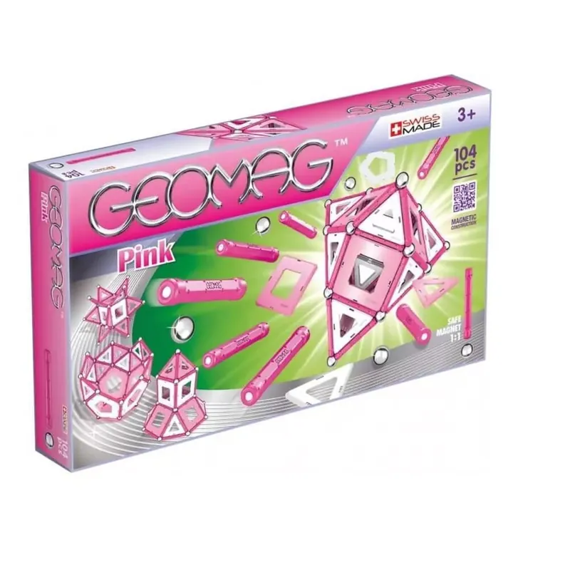 Geomag mágneses építőjáték - pink, 104 db-os Gyors kiszállítás