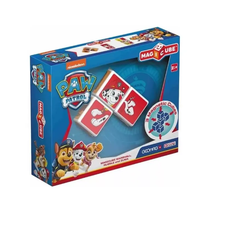 Geomag MagiCube építőjáték - Mancs őrjárat Marshall, Rubble és Zuma Expressz szállítás