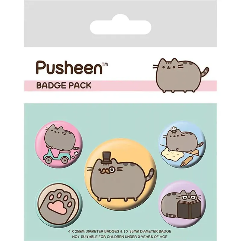 Pusheen (Fancy) kitűző szett Legkelendőbb