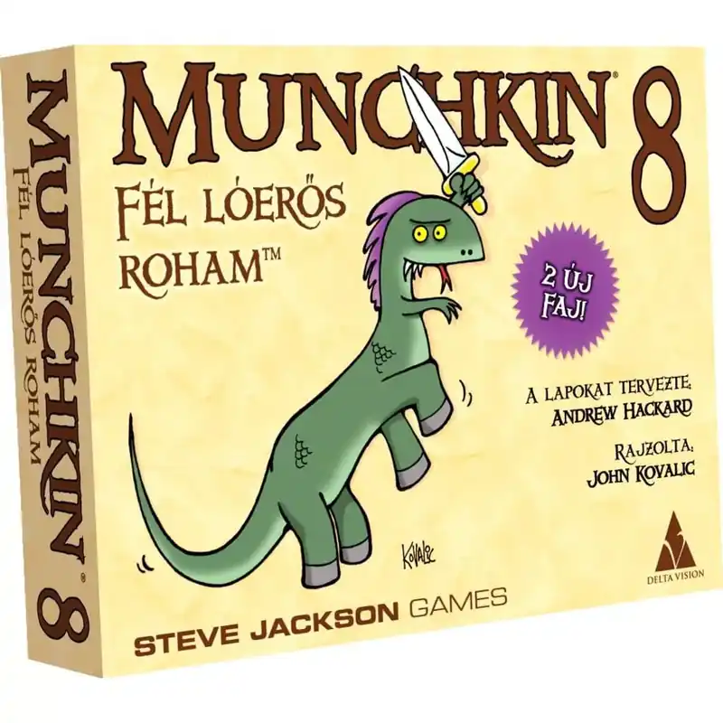 Prémium Munchkin 8 - A fél lóerős roham társasjáték kiegészítő
