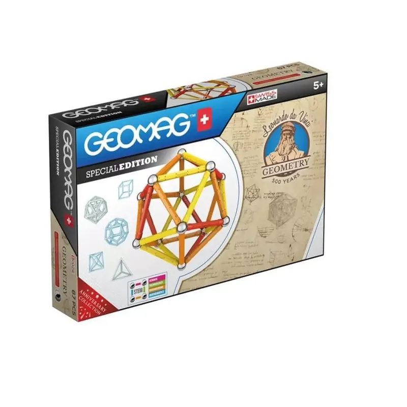 Geomag mágneses építőjáték - SPECIAL Leonardo Magnetic Geometry, 67 db-os Olcsóbb