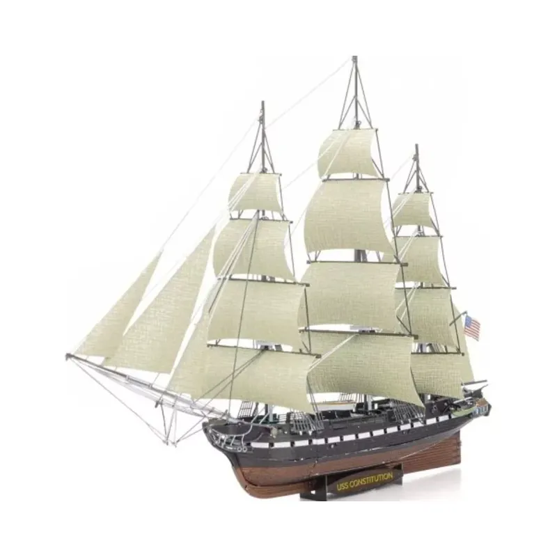 Vedd meg most Metal Earth USS Constitution - lézervágott acél makettező szett