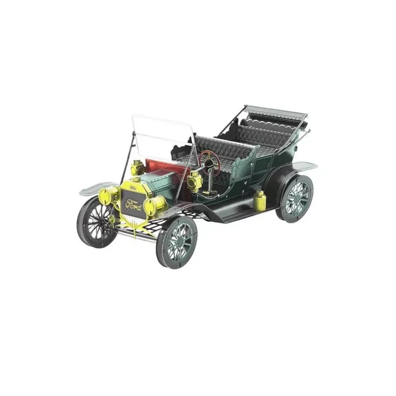 Végkiárusítás Metal Earth 1908-as sötétzöld Ford T-modell - lézervágott acél makettező szett