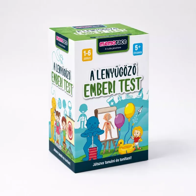Utolsó esély Memorace – A lenyűgöző emberi test Ismeretterjesztő fejlesztő társasjáték (8+)