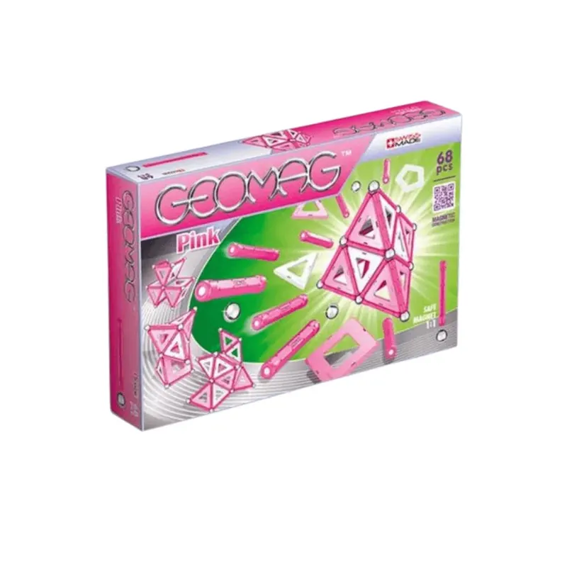 Geomag mágneses építőjáték - Panelek pink, 68 db-os Ajánlat