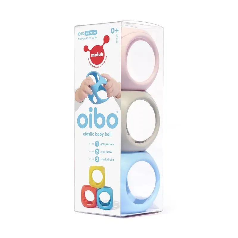 Árcsökkenés Oibo fejlesztő játék, 3db-os szett, pasztell