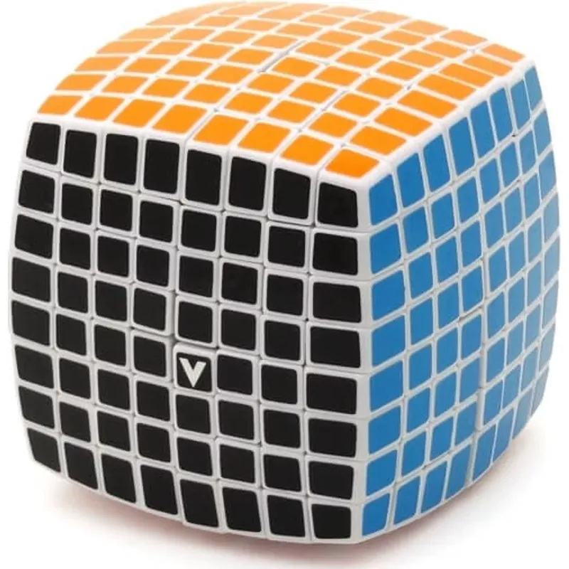 V-CUBE 8x8 versenykocka-fehér alapszín, lekerekített forma Gyors kiszállítás