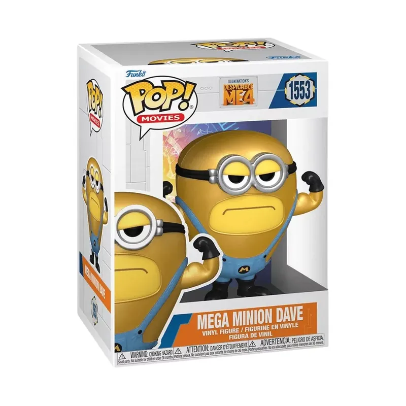 Funko POP! Movies Despicable Me 4 – Mega Minion Dave figura 1553 Szuper akció
