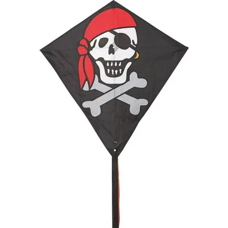 Invento Eddy Jolly Roger szélsárkány Klasszikus gyémánt formájú egyzsinóros szélsárkány kalózlobogóval Ajánlat