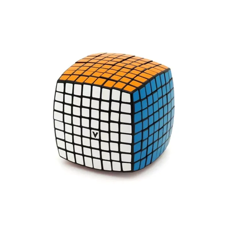 V-CUBE 8x8 versenykocka-fekete alapszín, lekerekített forma Bestseller