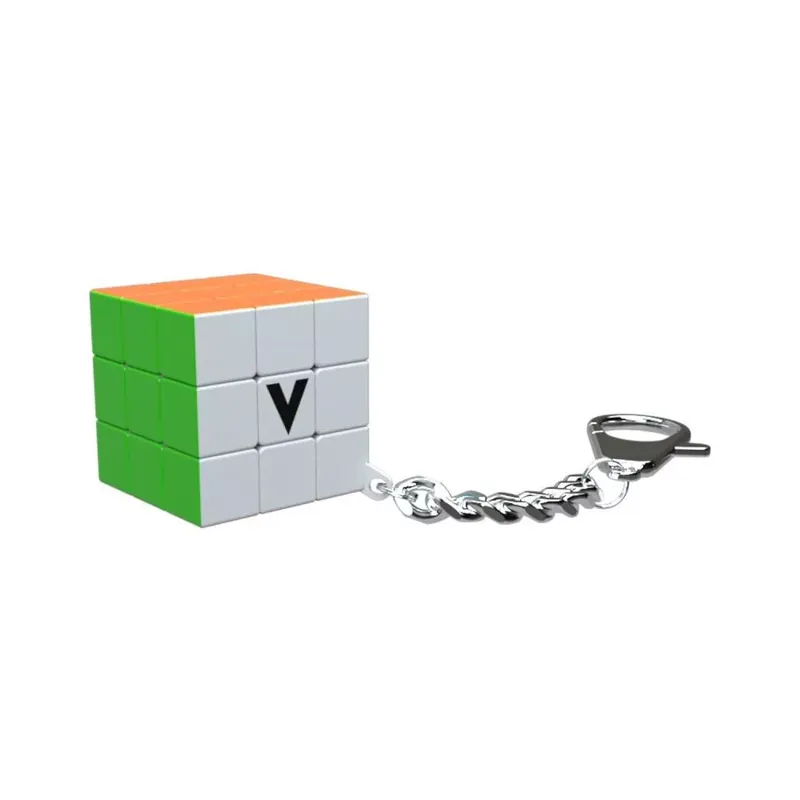 Különleges ajánlat V-Cube 3x3 kulcstartó kocka, egyenes, fehér