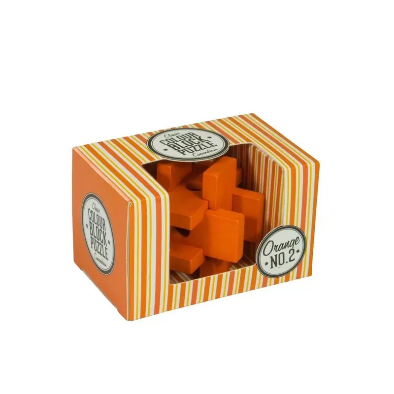 PP színes blokk puzzle, narancs Gyors kiszállítás
