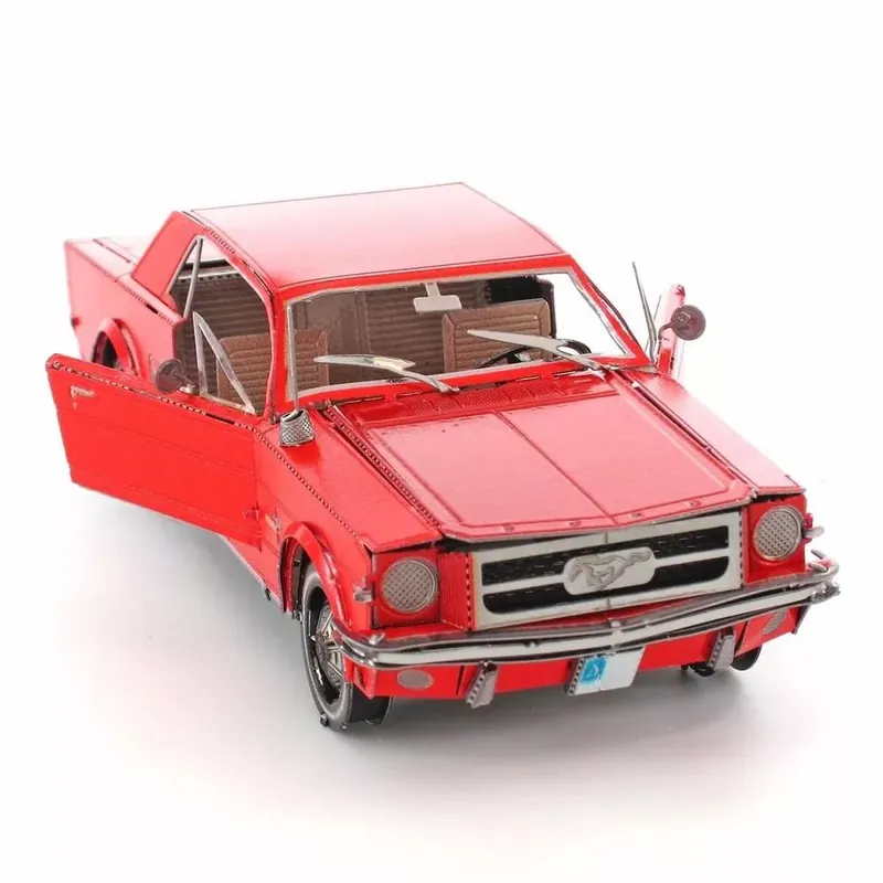 Vedd meg most Metal Earth 1965-ös piros Ford Mustang - lézervágott acél makettező szett