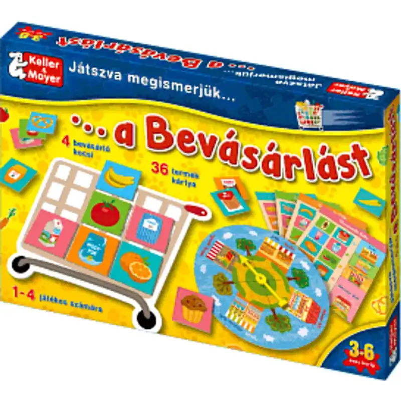 Játszva megismerjük a bevásárlást társasjáték Rendeld meg most