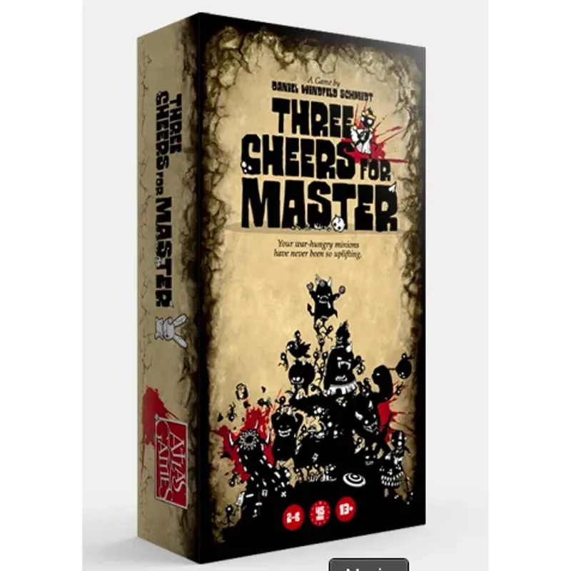 Kiárusítás Three Cheers for Master társasjáték, angol nyelvű
