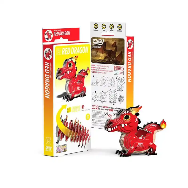 EUGY Vörös Sárkány 3D puzzle Akció