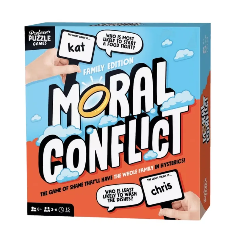 Moral Conflict Family Edition társasjáték, angol nyelvű Biztonságos fizetés