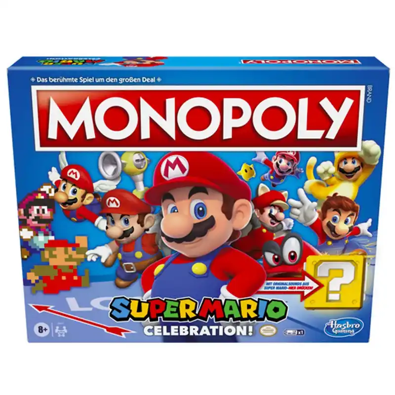 Monopoly Super Mario Celebration társasjáték, angol nyelvű Biztonságos fizetés
