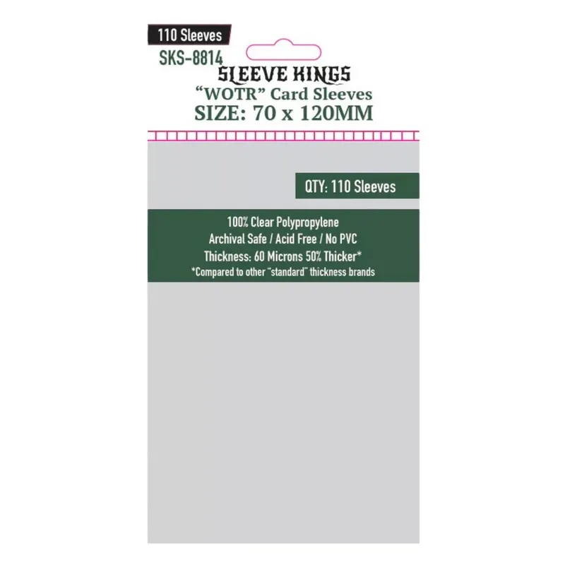 Sleeve Kings "WOTR-Tarot" kártyavédő (110 db-os csomag) 70 x 120 mm Újdonság