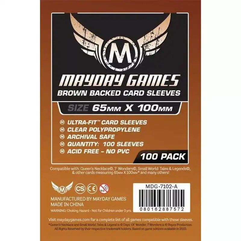 Mayday Games Magnum Copper kártyavédő 65 x 100 mm "7 Csoda" társasjátékhoz, barna hátlap Biztonságos fizetés