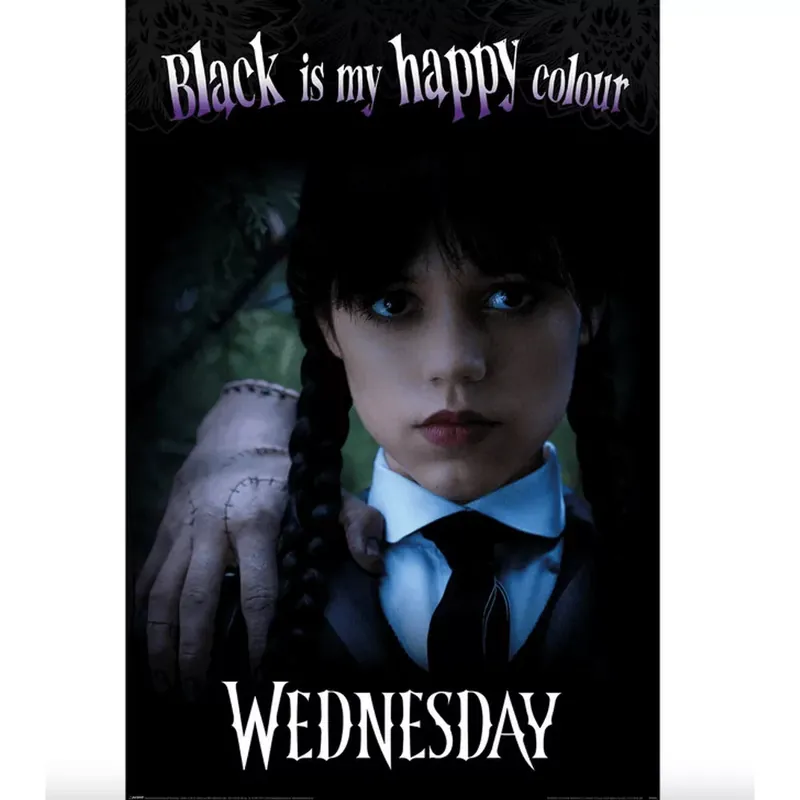 WEDNESDAY (BLACK IS MY HAPPY COLOUR) poszter Újdonság