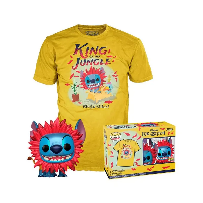Biztonságos fizetés Funko POP! & Tee Stitch Costume - Simba figura és póló (S)