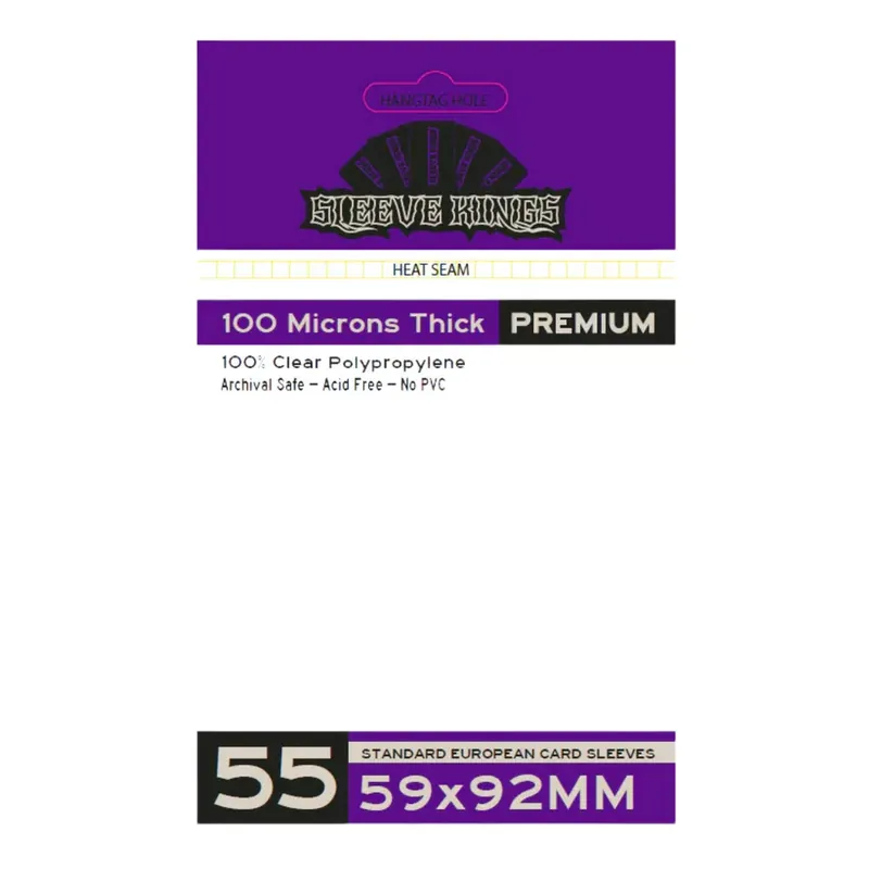 Sleeve Kings Euro kártyavédő (55 db-os csomag) 59 x 92 mm Bestseller