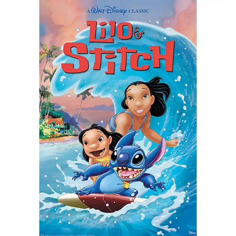 Korlátozott ajánlat Lilo And Stitch (Wave Surf) poszter