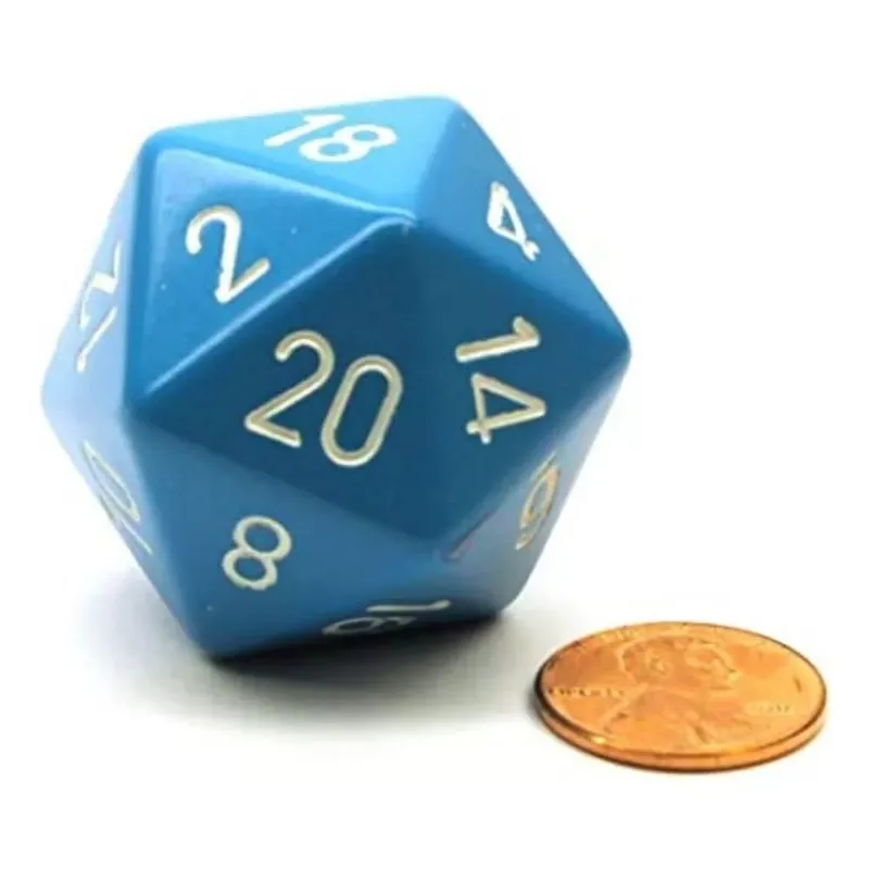 Expressz szállítás Chessex d20 kocka, nagy méretű, kék, fehér számokkal
