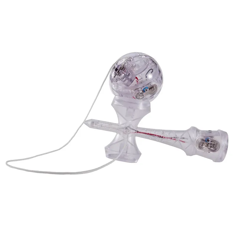 Akciós ár YoYoFactory Catchy LED kendama átlátszó, kék/pirosan világító
