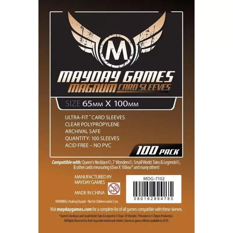 Biztonságos vásárlás Mayday Games Magnum Copper kártyavédő "7 Csoda" társasjátékhoz 65 x 100 mm