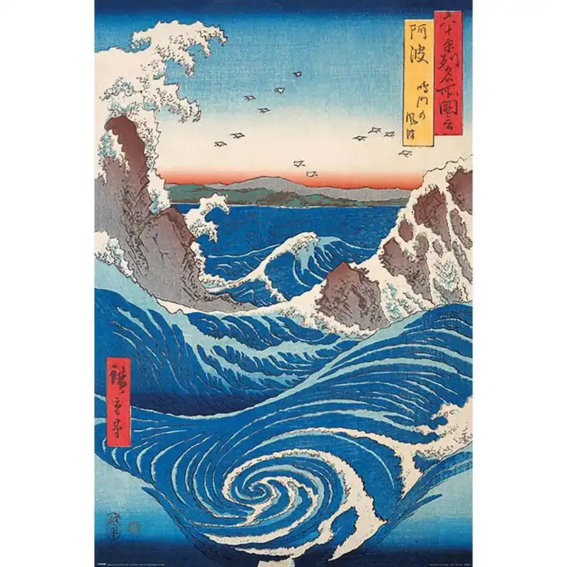 Biztonságos fizetés Hiroshige - NARUTO WHIRLPOOL maxi poszter