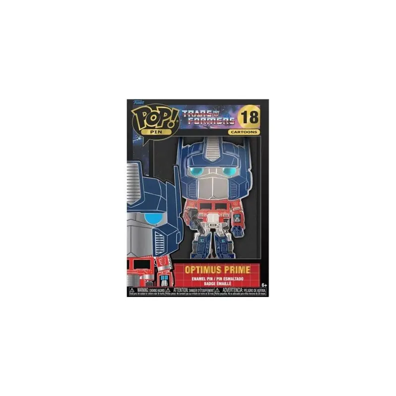 Outlet Funko Pop! Cartoons Transformers - Optimus Prime 18 Large Enamel Pin